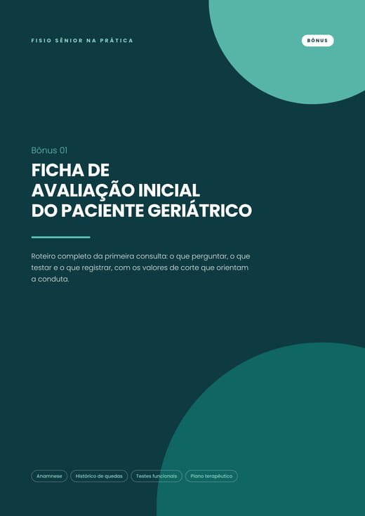 Capa do Bônus 01 — Ficha de Avaliação Inicial do Paciente Geriátrico